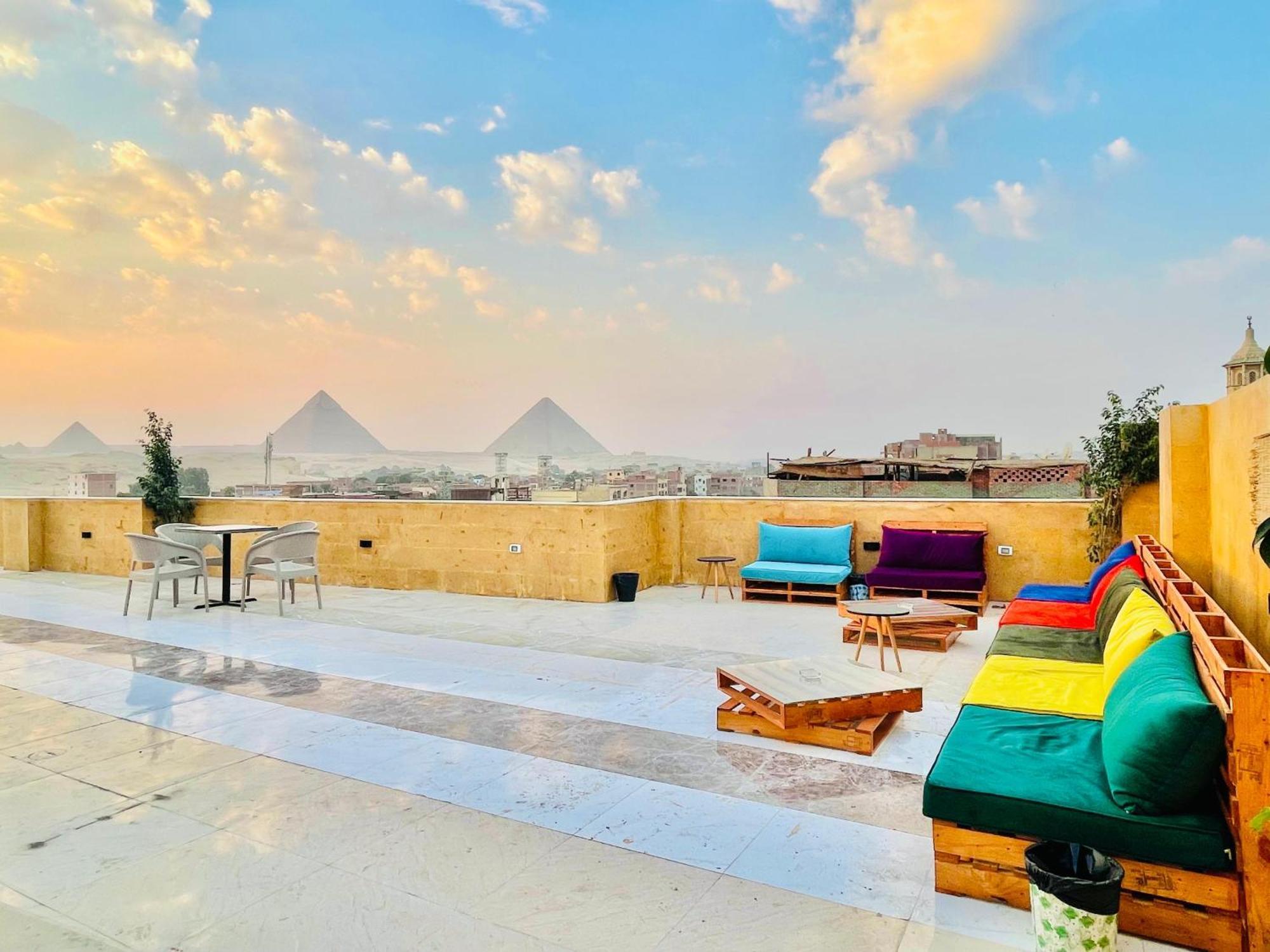 Palm Pyramids View Inn Kafrat al Jabal Bagian luar foto